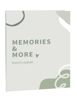 Slip-in fotoalbum, met display, mix van 2 kleuren, voor 64 foto's 10x15cm