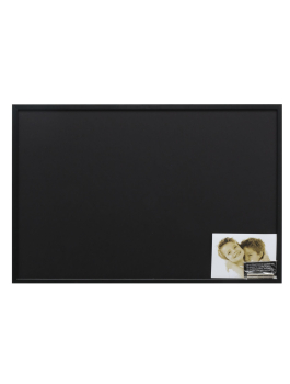 Magneetbord met houten omlijsting in zwart